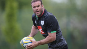 Jamie Roberts training