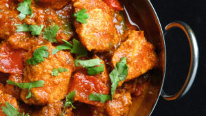 What not to eat before working out - chicken curry