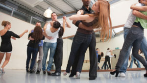 People dancing for exercise
