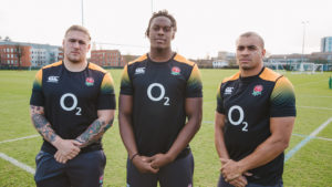 Maro Itoje, Jonathan Jones, Harry James