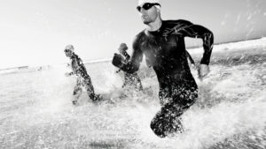 Triathlon black and white