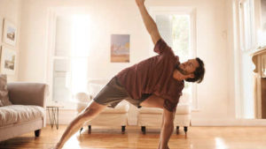 Man doing yoga