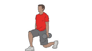 Forwrad lunge exercise